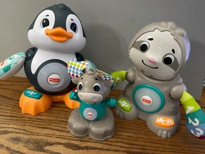 Fisher Price Linkimals 3er Set -- Faultier, Pinguin und Elch -- alle getestet - Bild 1 von 11