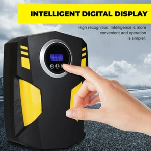 Car Tyre Inflator Pump Digital Portable Tyre Air Compressor Pump 12V Electric UK - Picture 1 of 10