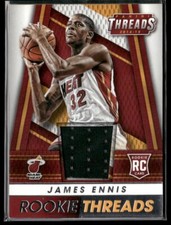 2014-15 Panini Threads Rookie Threads Miami Heat #39 James Ennis Cavaliers