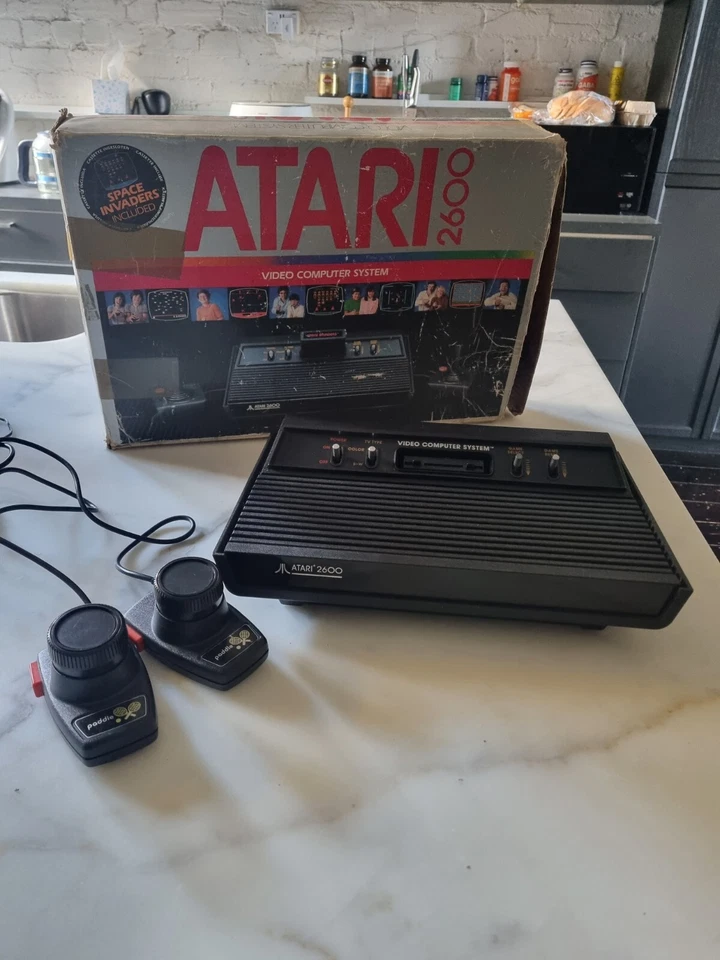 Atari 2600 Vader Game Console, boxed Av Modded Tested - Image 1 of 4