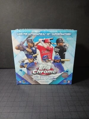 2020 Topps Chrome Update Sapphire Edition Factory Sealed Hobby Box Exclusive MLB - Image 1 of 4