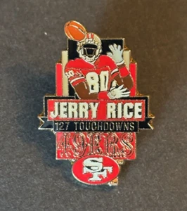 Jerry Rice Rare 1994 All Time TD Leader San Francisco 49ers Pin Super Bowl XXIX - Picture 1 of 2