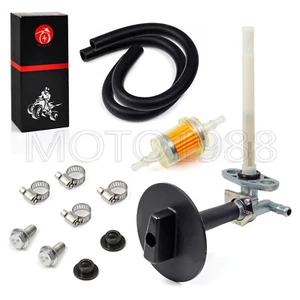 For Honda TRX350 400 420 Rancher TRX420 Fuel Tank Petcock Valve With fuel lines - Picture 1 of 14