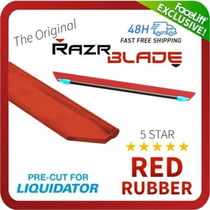 FaceLift Moerman LIQUIDATOR CUT RazrBLADE RED Squeegee Rubber Window Cleaning - Picture 1 of 9