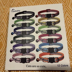 Verstellbares reflektierendes Nylon Abreißhalsband und Glocke - Bild 1 von 4