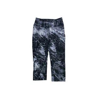 Nike Dri Fit Leggings Womens Size Small Marble Print Black Waist Pull On Stretch - Picture 1 of 11