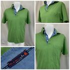 Vela Blu Maglificio Polo Shirt S Men Green 100% Cotton Made Italy Ygi Q1-89