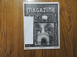 UDC Daughters of Confederacy Magazine 1993 Dezember Denton CO Courthouse Statue - Bild 1 von 3