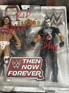 Sting Signed Mattel WWE Action Figure - Then Now Forever Ultimate Warrior - Picture 1 of 4