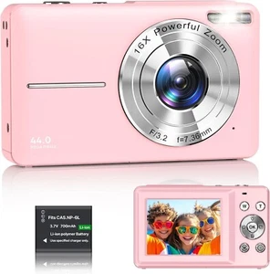 Digital Camera 1080P FHD Compact Digital Camera 44MP Portable - Picture 1 of 8