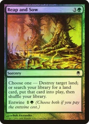 Darksteel  MTG  FOIL  Reap and Sow   Magic - Image 1 of 2