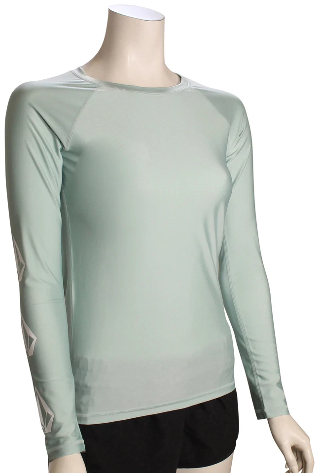 Volcom Simply Core LS Women's Rash Guard - Seaglass - New - Image 1 of 1