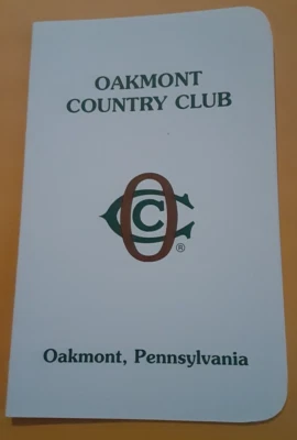 Tarjeta de puntuación de golf Oakmont Country Club Oakmont Pennsylvania Estados Unidos Open Nicklaus 2025 Foto 1 de 2