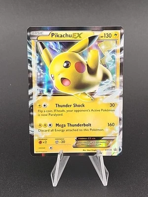 Pikachu EX Pokemon Card Holo Ultra Rare XY174 Black Star Promo T - Image 1 of 4