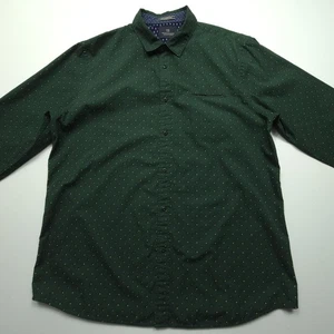 Scotch & Soda Men Shirt XXL Green Diamond Polka Dots Colorful Pocket Casual Camp - Picture 1 of 24
