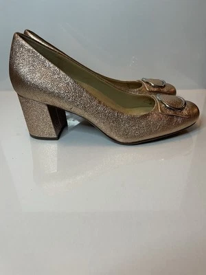 Naturalizer Rose Gold Pink Metallic Leather Pumps Women's Size 10 - Image 1 of 4