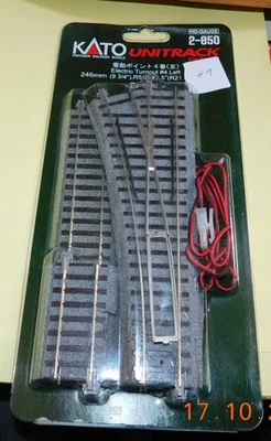 KATO 2-850 LEFT HAND TURNOUT EP550L  HO GAUGE REF#9 - Image 1 of 3