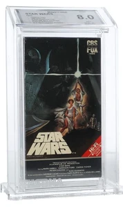 Star Wars (1977) Red Label, VHS 1130, Black Guard - BECKETT 8.0 - SEALED - Picture 1 of 3