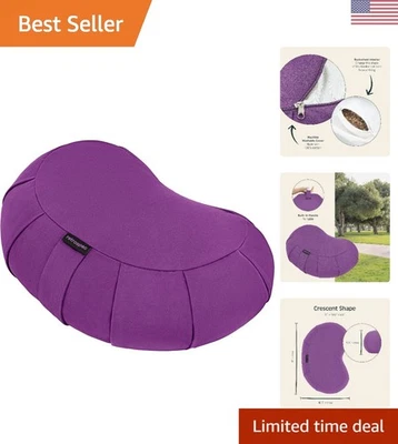 Almohada de yoga llena de trigo sarraceno de morera - Cojín de meditación Sedona Zafu, lavable Foto 1 de 4