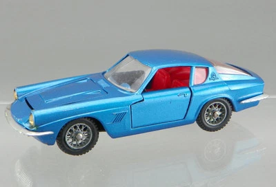 Vintage 1967 Mebetoys A10 Diecast 1/43 Blue Maserati Mistral-Coupe Italy RARE VG - Image 1 of 4