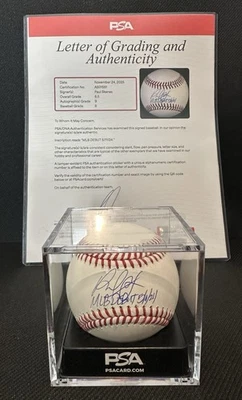 Paul Skenes Rookie Signed & Inscribed MLB Baseball PSA Graded LOA - Image 1 of 4