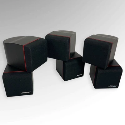Juego de 3 Altavoces BOSE Redline Doble Cubo Negro Conector Cable Desnudo Foto 1 de 4