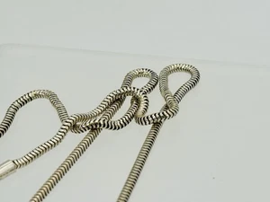Vintage Sterling Silver 925 Snake Chain Necklace 19" Italy 7g - Picture 1 of 7