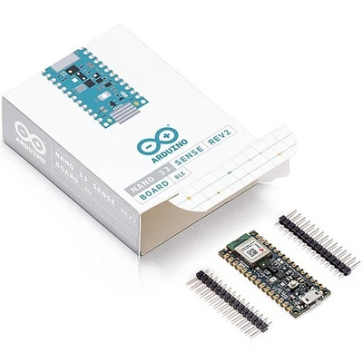 Arduino Nano 33 BLE Sense Rev2, nRF52840 + Sensors for AI, IMU, 64MHz, ABX00069 - Image 1 of 4