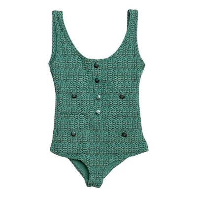 CHANEL TRAJE DE BAÑO DE UNA PIEZA - BODY VERDE TALLA 36 FR CON ETIQUETA Foto 1 de 4