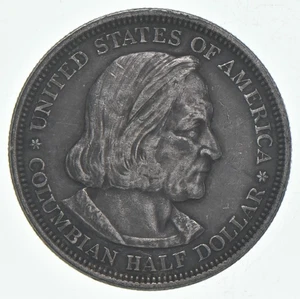 1892 XF Christopher Columbus Columbian Half Dollar 90% Silver *3744 - Picture 1 of 5
