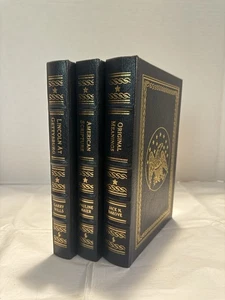 EASTON PRESS/SET of 3 US Lincoln; American Scripture; Original Meanings VG 2002 - Picture 1 of 10