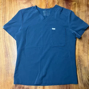 Figs Hemd Herren L Krankenschwester Peelings Kurzarm blau Polyestermischung Uniform RR14 - Bild 1 von 4