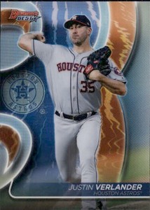 2020 Topps Bowman's Best Baseball REFRACTOR Justin Verlander - Houston Astros #6