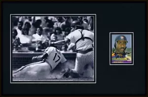 Kevin Bass Signed Framed 11x17 Photo Display Astros Sliding Into Home - Picture 1 of 2