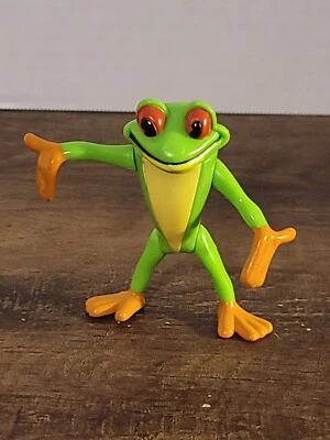 Rainforest Cafe Cha Cha Tree Frog PVC Figure Toy 3 1/2" Tall Cake Topper  - Image 1 of 4