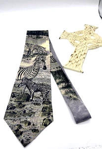 CEBRA ANIMAL ZOO CALIDAD TRAJE DISEÑADOR CORBATA CORBATA ENVÍO GRATUITO - Imagen 1 de 3