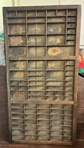 Vintage Wood American Type Founders Co. Type Set Drawer. F - Picture 1 of 8