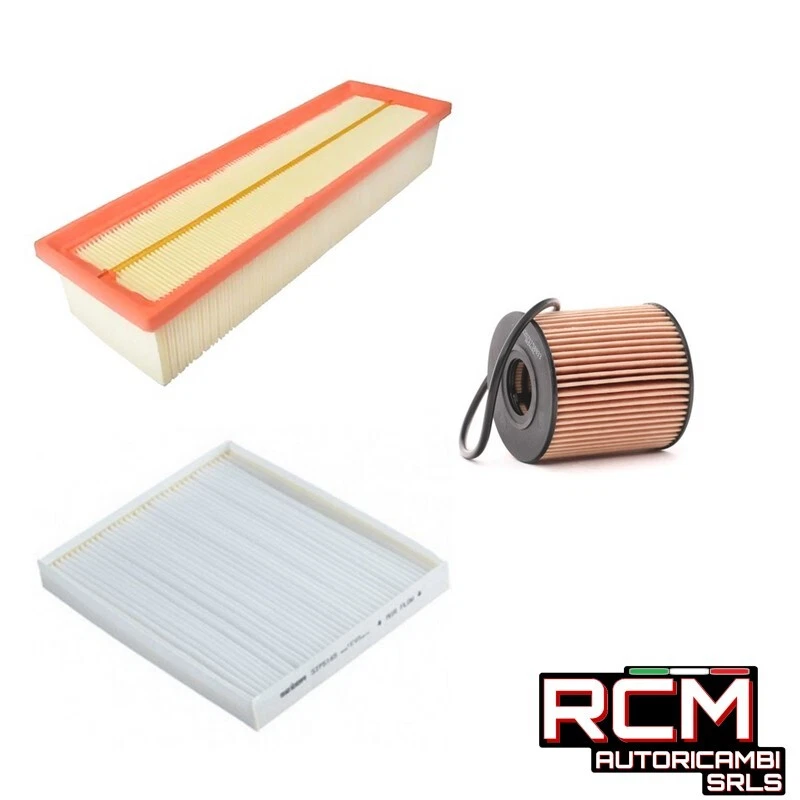 Kit Filtri 3PZ Aria Olio Abitacolo Citroen C2 C3 C4  Berlingo 1.1 1.4cc,  206... - Immagine 1 di 1