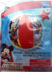 Pelota de Playa Inflable Disney Mickey & Donald Edad 3+ Nuevo en Paquete Ch - Imagen 1 de 1