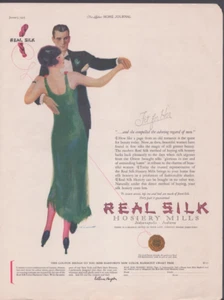 1925 Print Ad Real Silk Hosiery Mills Fit for Her Indianaopolis IN Illustration - Picture 1 of 1