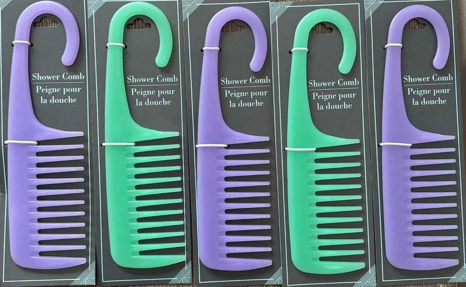 淋浴梳宽齿干湿头发轻轻脱毛厚长发5包 — 第 1/1 张图片