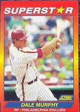 1992 Score 100 Superstars #40 Dale Murphy - NM-MT
