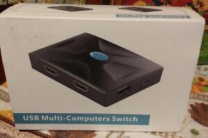 USB HDMI KVM Switch - Multi Computers Switch - NEW