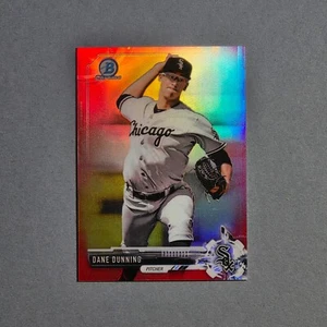 2017 Bowman Chrome Minis #BCP35 Dane Dunning RC- Red Refractor SSP #d/10 Rookie - Picture 1 of 2