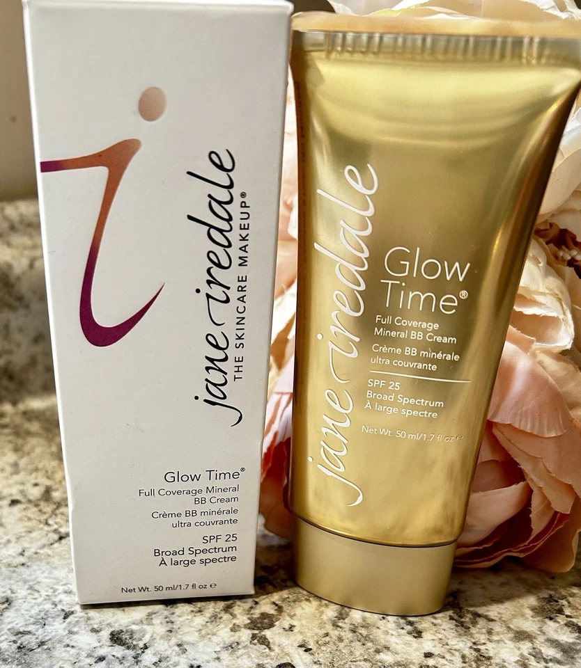 Jane Iredale зарево время полное покрытие минеральный BB крем золото трубка BB1 - Изображение 1 из 1