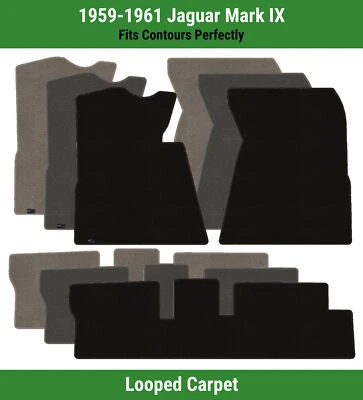 Lloyd Classic Loop Front & Rear Row Carpet Mats for 1959-1961 Jaguar Mark IX  - Image 1 of 4