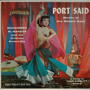 MOHAMMED EL-BAKKAR port said U.S. AUDIO FIDELITY LP_orig 1957 MINT BELLYDANCE - Picture 1 of 4