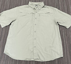 Habit Fishing Shirt Men’s Large Green 30+ Solar Factor Outdoor Vented Breathable