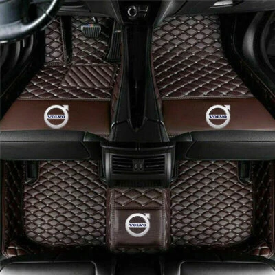 For Volvo Car Floor Mat PU Leather Waterproof Auto Foot Pad All Weather Custom - Image 1 of 4