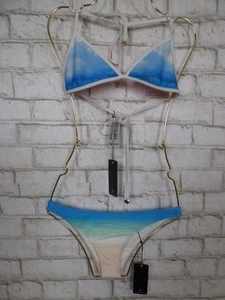 $168 Wildfox Secret Beach Cloud Sunset Reversible Bikini Set XS W272 - Picture 1 of 9